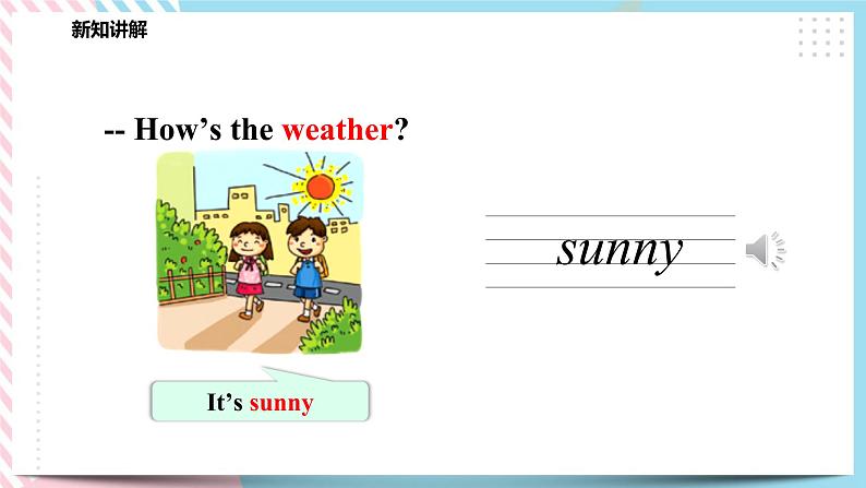 Module 3 Unit 8 Weather-Period 1 Let's talk & Let's learn 课件+教案+练习04