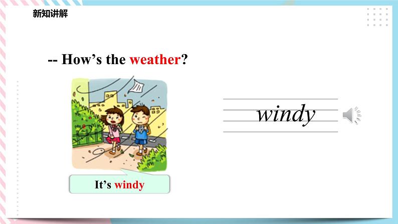 Module 3 Unit 8 Weather-Period 1 Let's talk & Let's learn 课件+教案+练习06