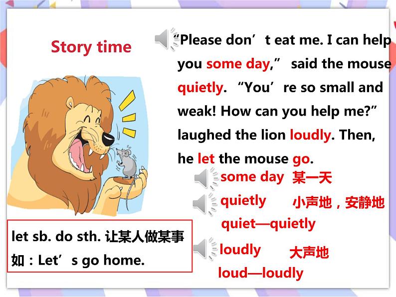 Unit 1 The lion and the mouse  (1) 课件第8页