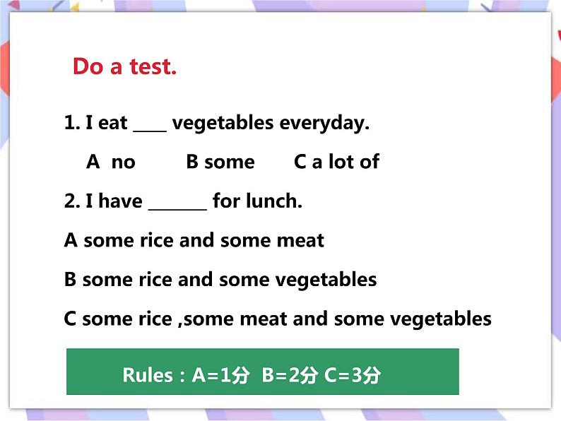 Unit 3 A healthy diet（第三课时） 课件第3页