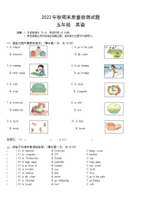 重庆市合川区2022-2023学年五年级上学期期末质量检测英语试题