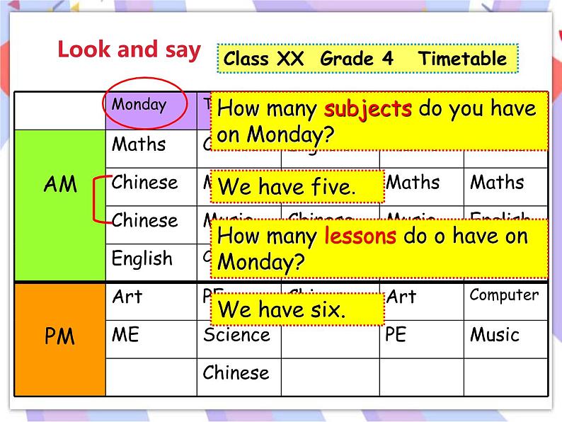 Unit 1 Our school subjects课件07