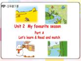 Unit2 My favourite season A let's learn 原创名师优课 课件  教案 同步练习