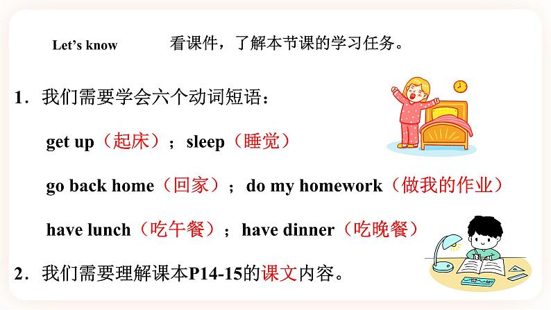 Module 2 Daily routine Unit 3 It's time to get up（ 第1课时 ）课件+教案+习题（含答案）+素材02