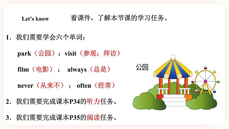 Unit 6 What do you usually do on Sunday（ 第1课时）课件第2页