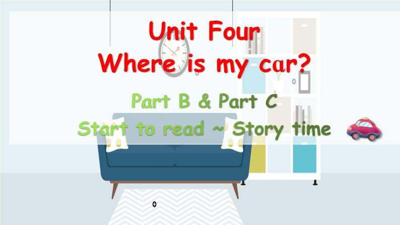 Unit 4 Where is my car Part B&C Start to read ~ Story time课件+素材01