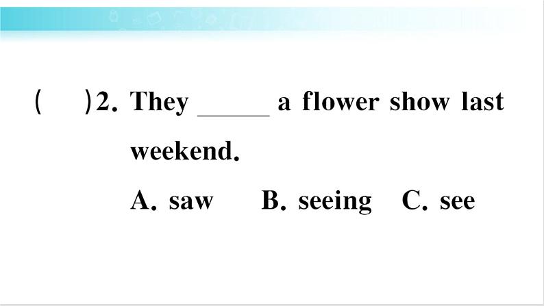 人教版（PEP）英语六年级下册 Part B 习题课件第4页