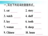 人教版（PEP）英語六年級(jí)下冊(cè) 第三講　名詞 習(xí)題課件