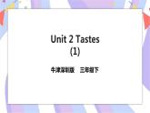Unit 2 Tastes 第一课时 课件+教案+练习