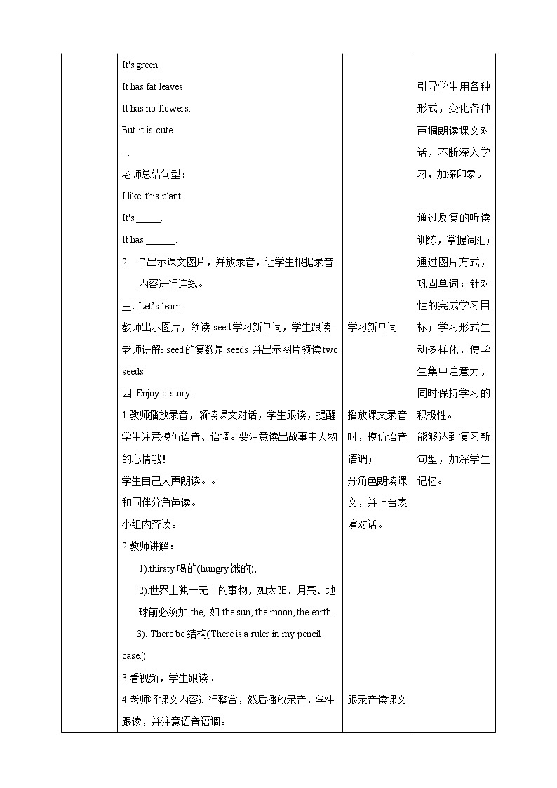 牛津深圳版四年级英语下Unit 10(2) 教案第2页