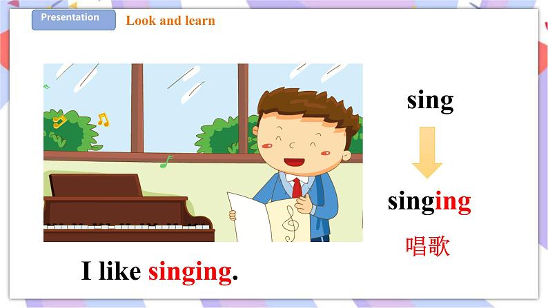 Unit 4 Things  I like doing 第一课时 Let's talk&Learn 课件+教案+练习03