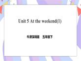 Unit 5 At the weekend 第一课时 课件+教案+练习