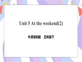 Unit 5 At the weekend 第二課時(shí) 課件+教案+練習(xí)