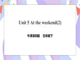 Unit 5 At the weekend 第二课时 课件+教案+练习