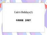 Unit 6 Holiadys 第一課時(shí) 課件+教案+練習(xí)
