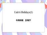 Unit 6 Holiadys 第一课时 课件+教案+练习