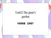 Unit 12 Great giant's garden 课件+教案+习题