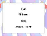 Unit 6 PE lessons 第三课时 课件+教案+练习
