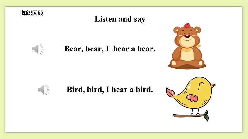 Module 1 Unit 2 Listen and hear-Period 2 Let's learn 课件+教案+练习05