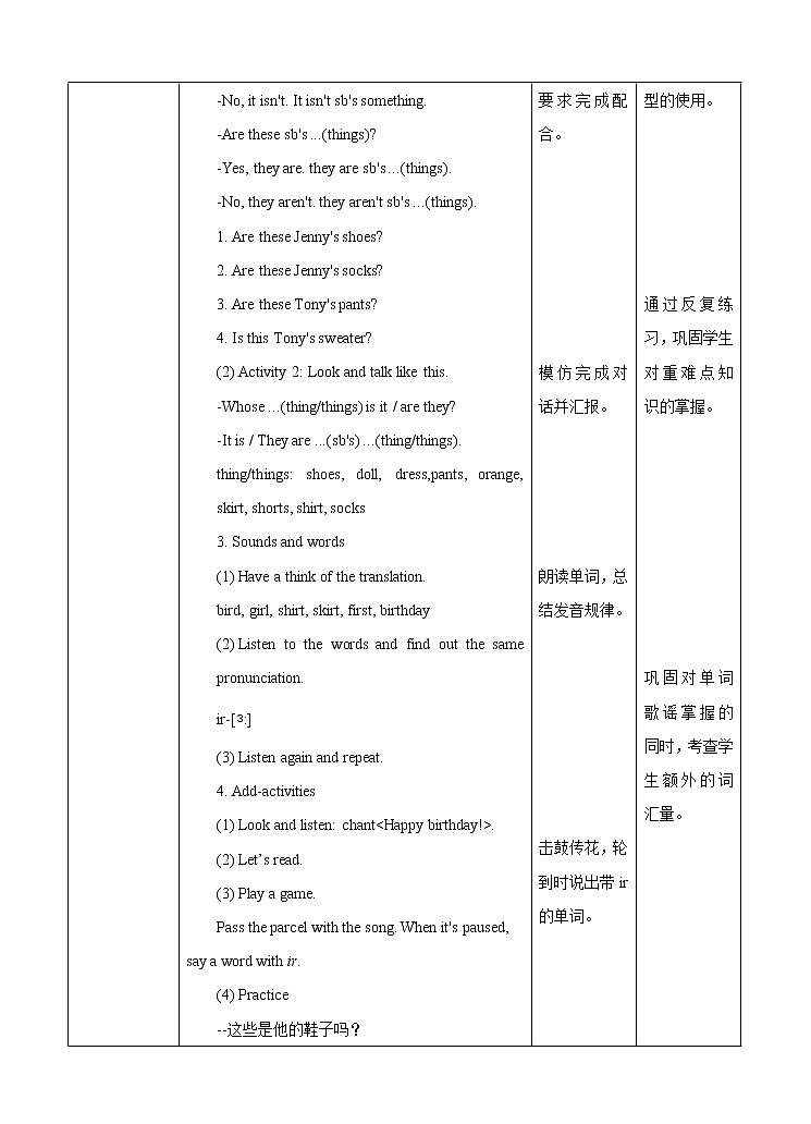 Unit 5 Our clothes第三课时（课件+教案+习题）02