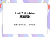 Unit 7 Hobbies 第三课时（课件+教案+练习）