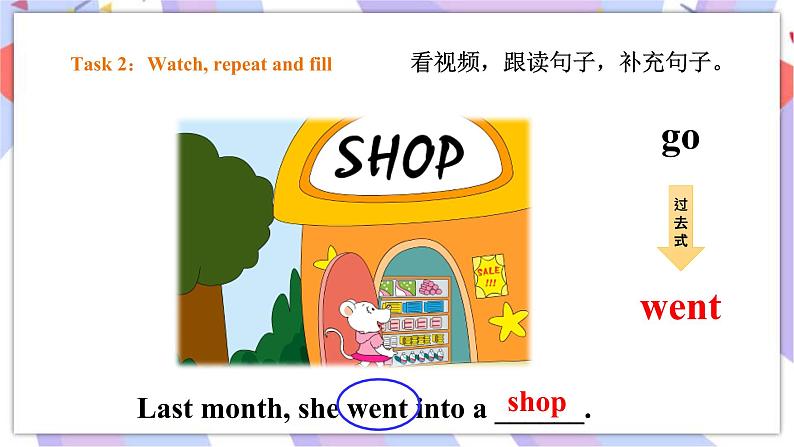 Module 3 Unit 2 She went into a shop 课件+教案+习题+素材06