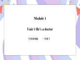 Module 1 Unit 1 He's a doctor 课件+教案+习题
