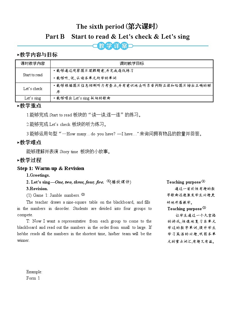 人教版（PEP）英语三年级下册Unit 6 Part B 第6课时 授课课件+同步教案+音频素材+习题课件01