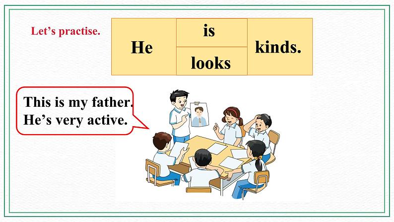 小英湘少版5下Unit 9 He 's kind to Children（第二课时）课件第7页