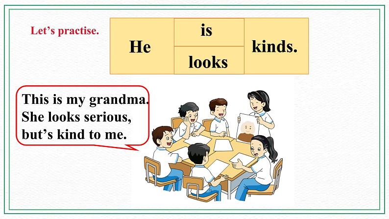 小英湘少版5下Unit 9 He 's kind to Children（第二课时）课件第8页