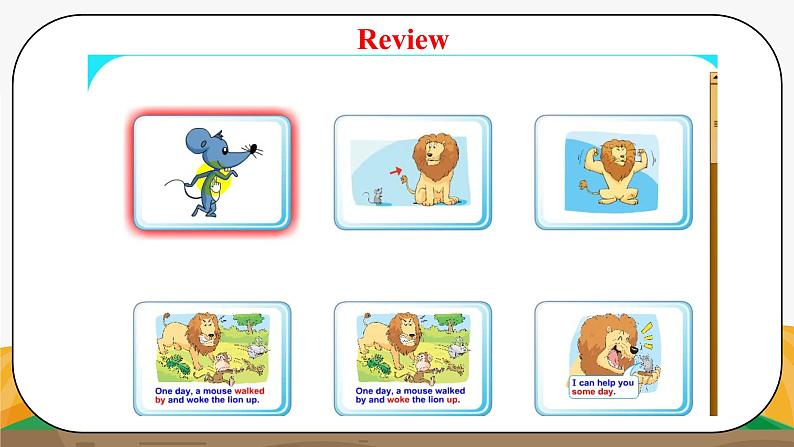 译林版6X-Unit 1 The lion and the mouse Period 2 Grammar time 课件第4页