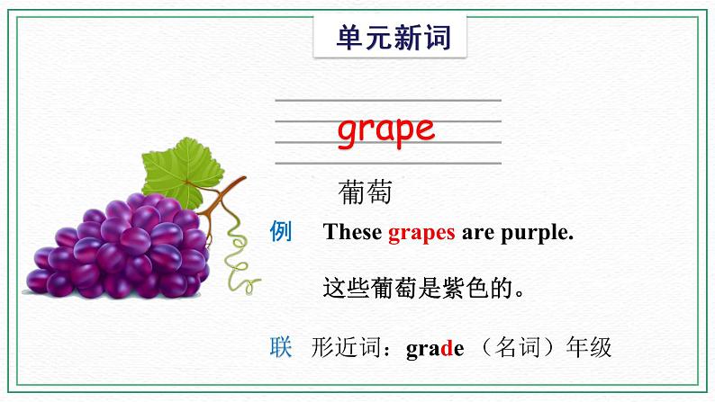 Unit 4 Fruit  Vocabulary & Target 课件06