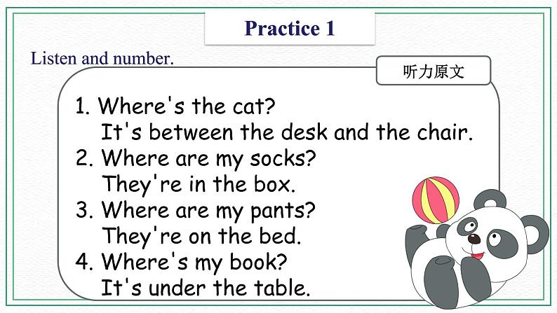 Unit 5 Clothes Practices & Chant & Activities课件04