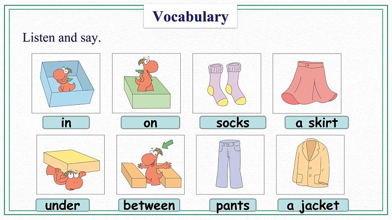 Unit 5 Clothes Vocabulary & Target 课件07