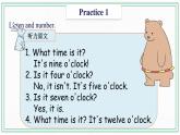 Unit 7 Time Practices & Song & Activities课件