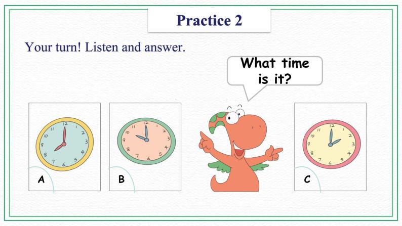 Unit 7 Time Practices & Song & Activities课件05