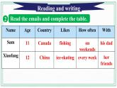 Unit 5 My Favorite Activities  Reading and writing & Song activity 课件