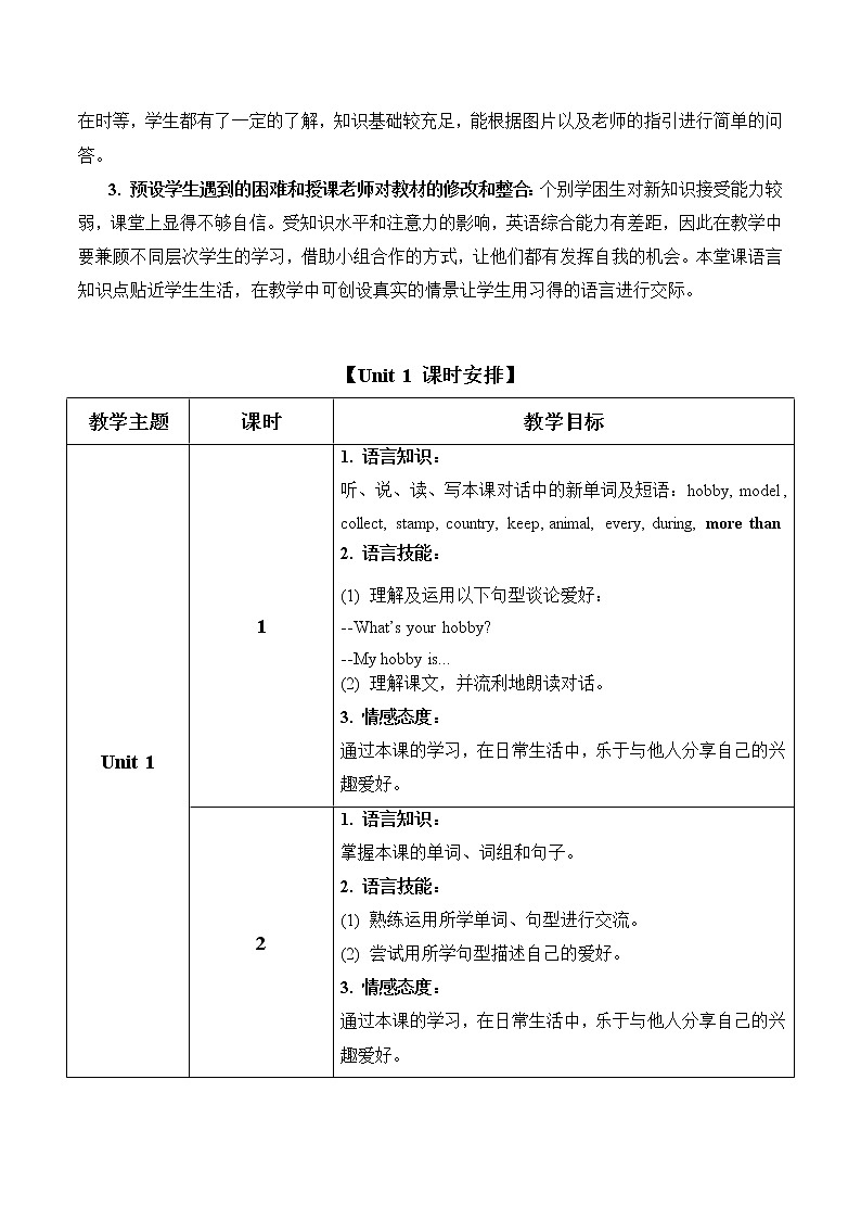 五上 Unit 1 教学设计02