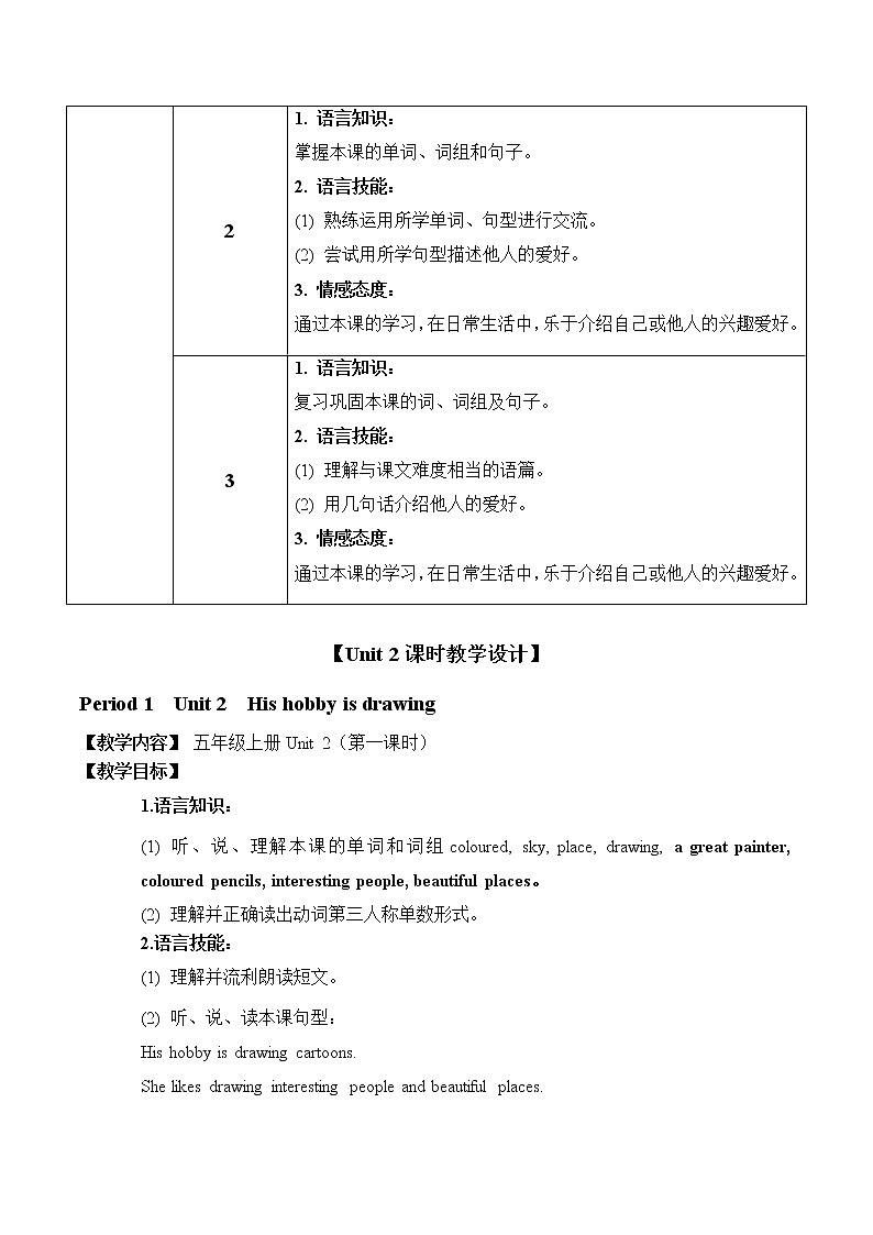 五上 Unit 2 教学设计03