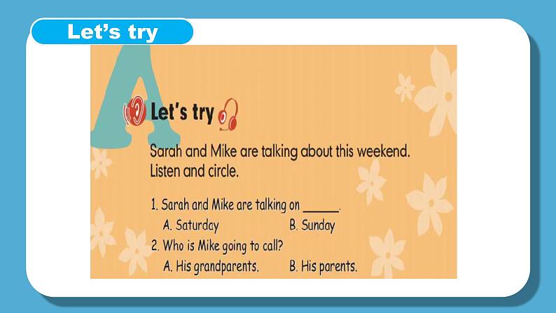 人教版英语六年级下册Unit2 Last weekend Part A 第一课时课件+教案07