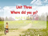 Unit 3 Where did you go Part B&C Let’s check ~ Story time课件+素材