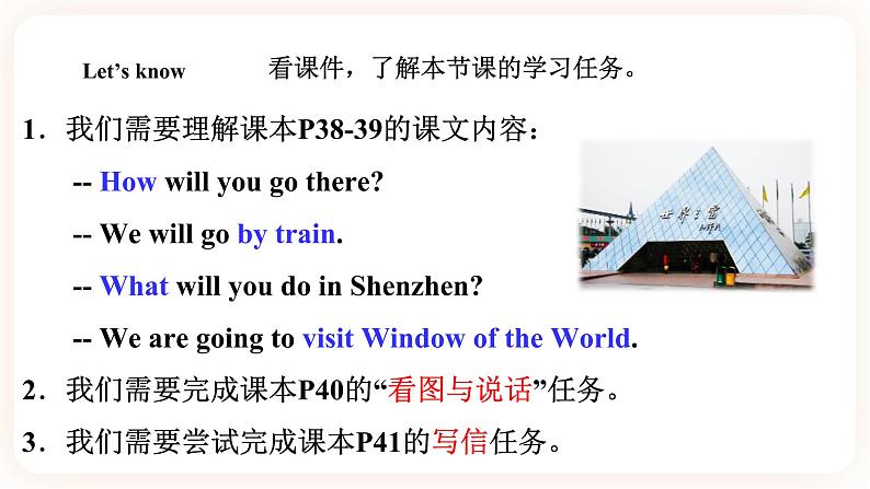 Module 4 Travel Unit 7 We will go by train （第2课时） 课件+教案+习题（含答案）+素材02