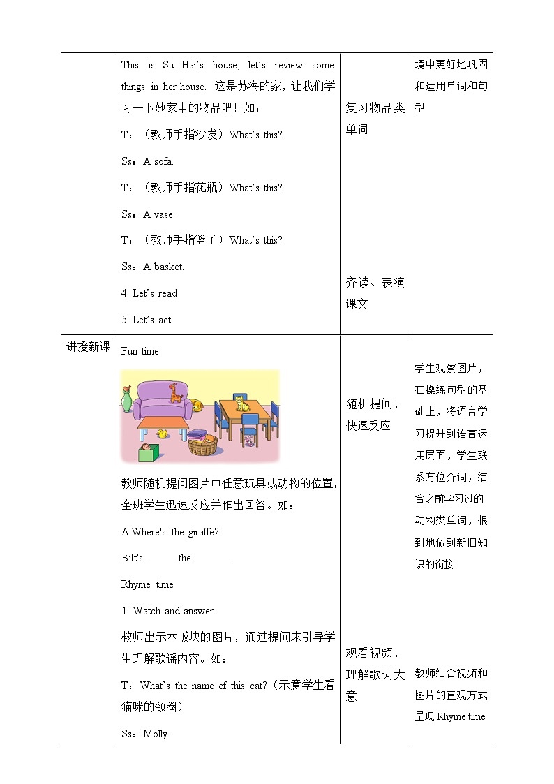 Unit 1 Where's Kitty Fun time & Rhyme time课件+教案+练习+素材02