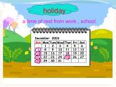 Module 2  Unit 6 Holidays 课件