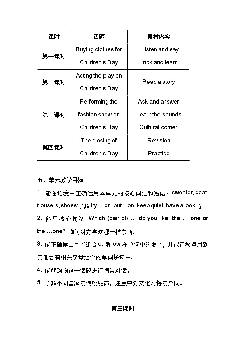 Module 3 Unit 8 Buying clothes第3课时  教案+课件03