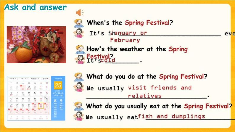 Module 4 Things we enjoy Unit 11 Chinese festivals第3课时课件+教案06