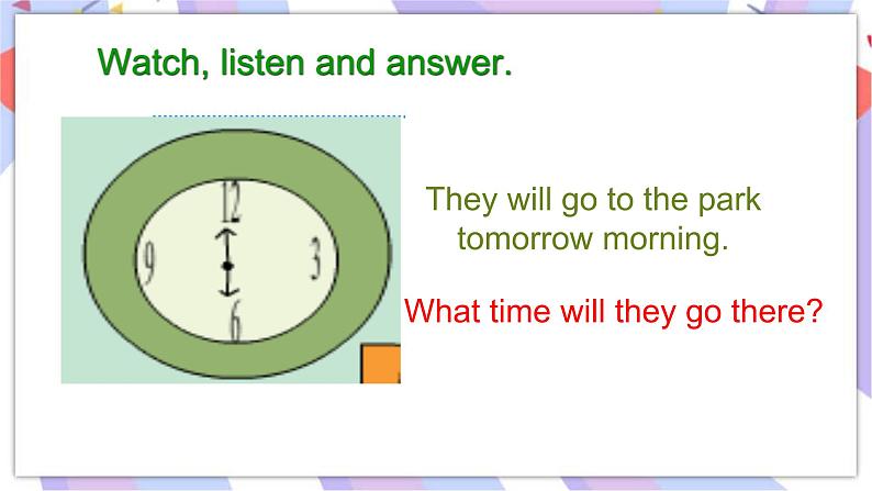 Module7 Unit1 My father goes to work at eight o’clock every morning 课件04