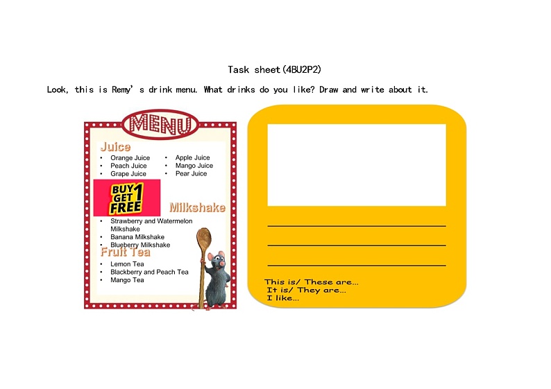 Module 1  Unit 2 Smell and taste 教案+课件+任务单01