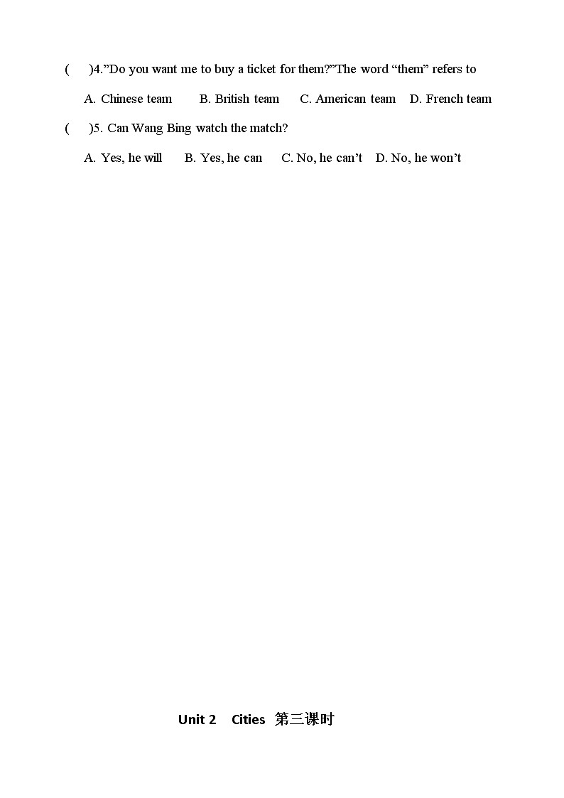 【精品备课包，课件+教案+练习+素材】四年级下册英语-Unit 2 Cities lesson 3人教新起点03