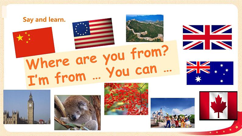 【精品备课包，课件+教案+练习+无音频素材】四年级下册英语-Unit 6 Countries Let's spell +Let's check人教新起点04